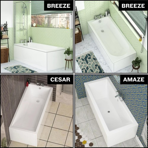 Single double ended bath - single, tub