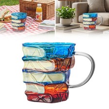 Book Shaped Stack Glass Mug