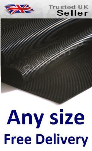 Fine ribbed rubber flooring - fine,
