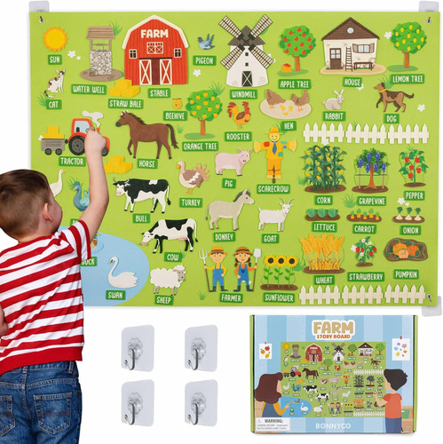Fuzzy felt board - board, 92