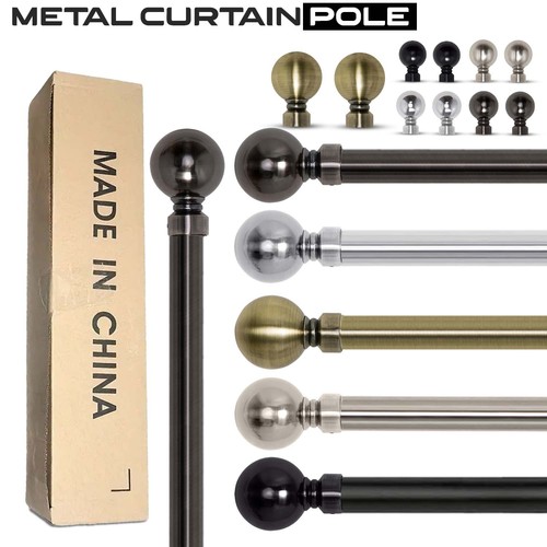 Extendable metal curtain - curtain, pole