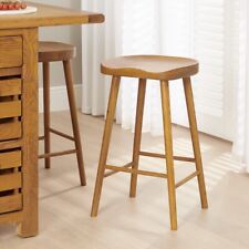 Rustic Solid Oak Counter Bar Stool - Kitchen - Dining - RS91