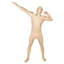 Adult Gold Morphsuit M-XXL Mens Womens Skinsuit Zentai Suit Fancy Dress Costume