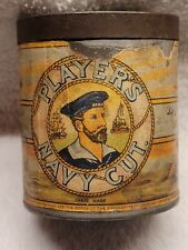 WWII BRITISH PLAYERS NAVY CUT CIGARETTE TOBACCO TIN BOX EMPTY JOHN PLAYER & SONS