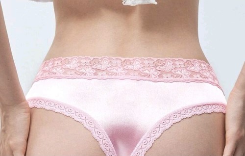 Girly pink silky - silky, glossy