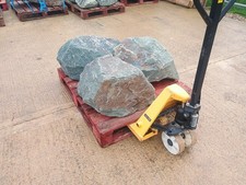  3 Large Granite Garden Rocks