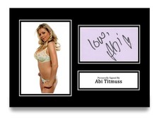Abi Titmuss Hand Signed A4