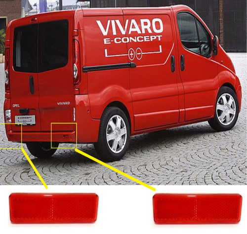 Rear bumper reflector for - rear,
