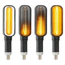 4x Amber & White MotorBike