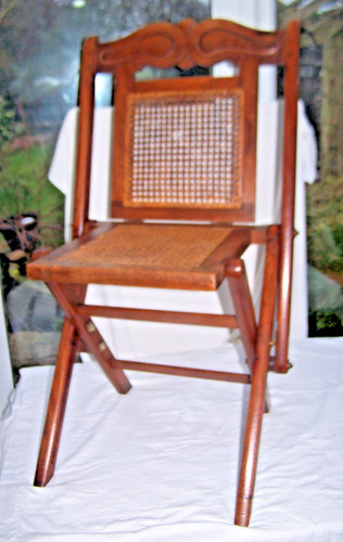 Antique teak and - and, bergere
