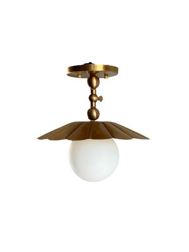 Handmade brass semi flush - semi,