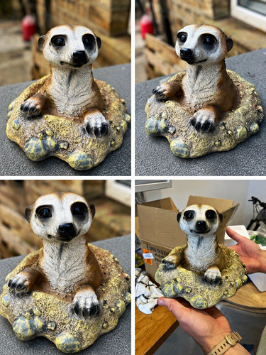 Meerkat garden statue - meerkat,