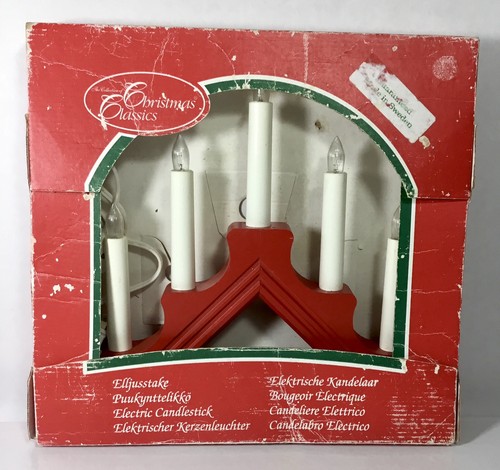 Vtg scandinavian red - red, candle