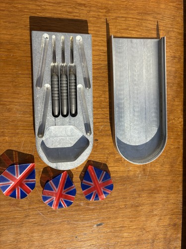 Vintage darts set metal - vintage,