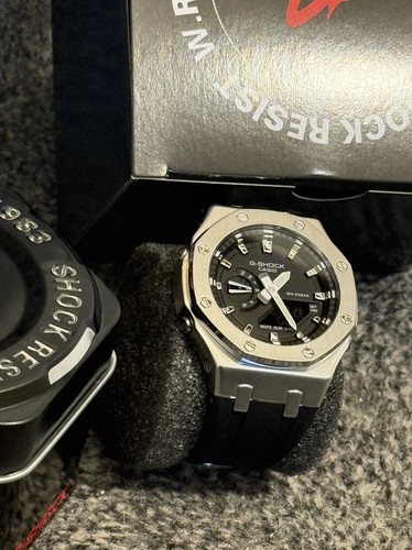 Gshock casio gm2100 silver - casio,