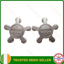2 x Star Design Centre Caps- Original Audi A4, A5, A6, A7, A8, R8, TT 4F0601165N