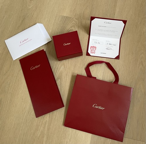 Cartier empty earring box - cartier,