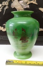 Vintage Green Shelley Boating