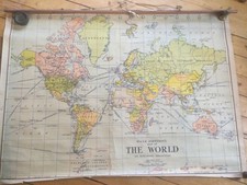 Old school wall map. Mercator