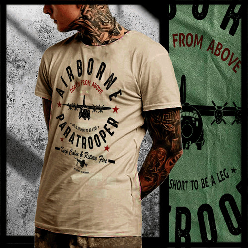 Airborne shirt paratrooper - t-shirt,