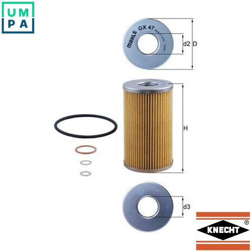 Oil filter 47d for - oil, ox