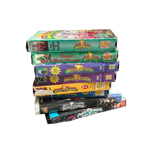 Power rangers vhs lot - rangers, 8