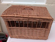 Wicker Pet Carrier Basket