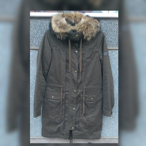 Women closed parka khaki - closed, m