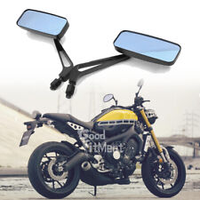 For Yamaha XSR700 XSR900 XSR125 8mm 10mm Black Rectangle Rearview Side Mirrors