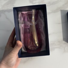 Bohemia Crystal Floral Ruby Vase 