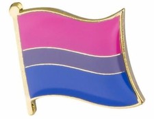Bisexual LGBT Gay Pride badge