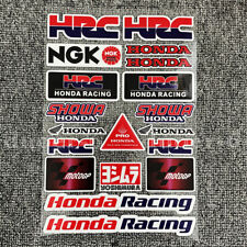 Motorcycle Fuel Tank Emblem Decals for Wing Honda HRC Racing Reflective Stickers