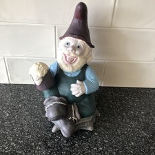 Vintage gnome drinking - a, stein