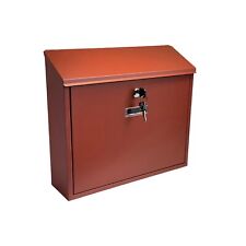 Wall Mounted Large Steel Lockable Mail Box Post Letter Box Premium by Buckingham