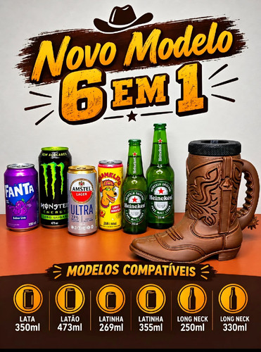 Boot style drink - 6-in-1,