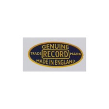 Record Trademark decal for restoration vintage tools vice vise plane g1xs
