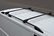 Black Cross Bars For Roof Rails To Fit Ford Transit Connect (12 100KG Lockable