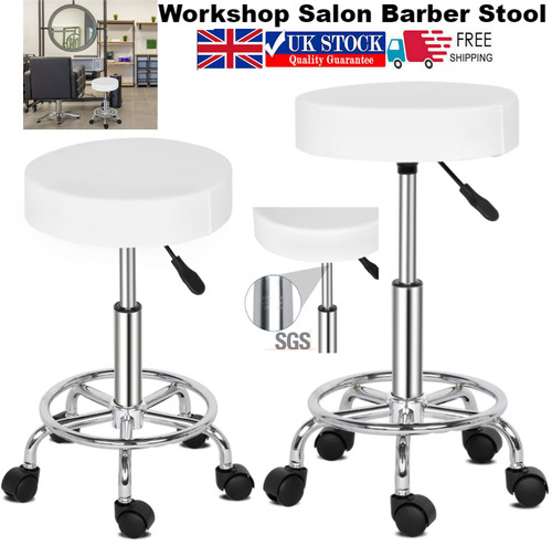 Rolling round bar stool - rolling,