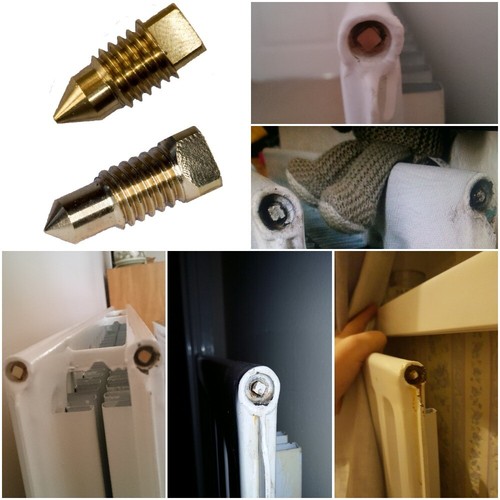 Radiator bleed screws steel - screws,