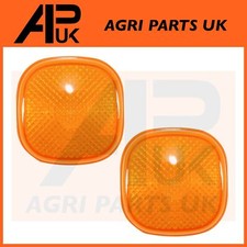 2x Rear Amber Indicator Tail Light Lamp Lens for JCB 528 537-135 528 Telehandler