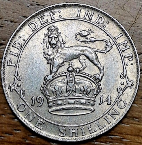 1914 shilling king george v - king,