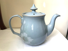 DENBY BLUE DAWN LARGE 2 PINT TEA POT SECOND QUALITY VERY GOOD USED CONDITION O