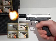 Lighter AWESOME JET FLAME GUN/PISTOL Cigarette  Refillable & SILENCER LIGHTER 