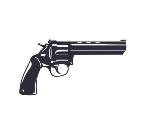 Revolver vinyl sticker - revolver, for