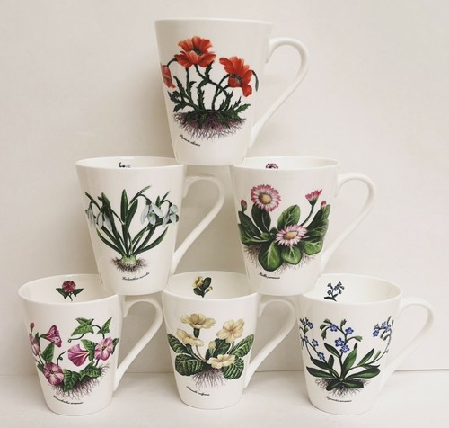 Botanic flowers mugs - botanic, set