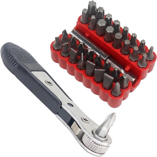 Mini ratchet set 34pcs right - ratchet, set,