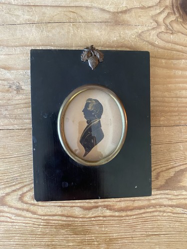 Two antique silhouette - antique,