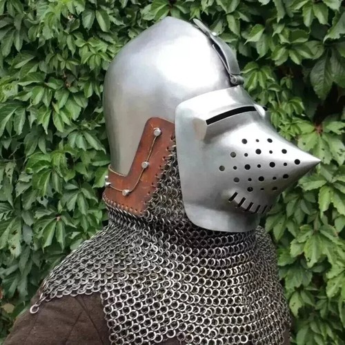 Medieval steel klappvisor - medieval,