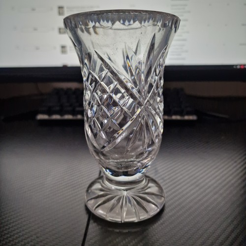 Vintage cut glass - vintage, vase