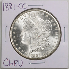 1881-CC Morgan Dollar BU Uncirculated Mint State 90% Silver $1 US Coin